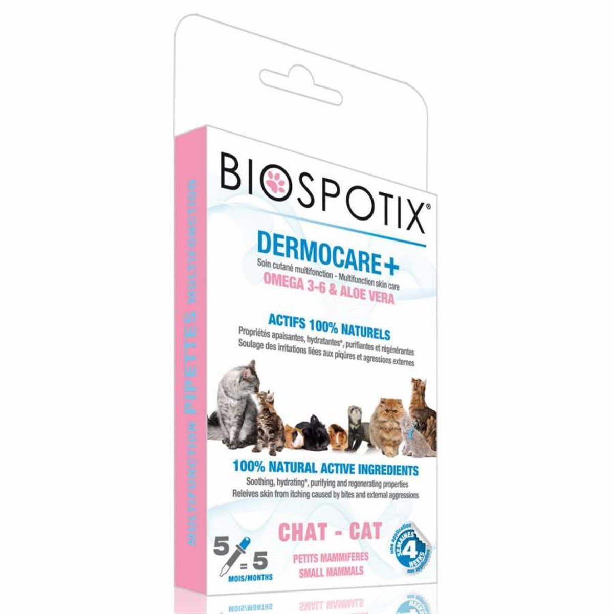 Biospotix Dermocare Kedi Tüy Bakım ve Koku Giderici Spot-On 5 Li Pipet