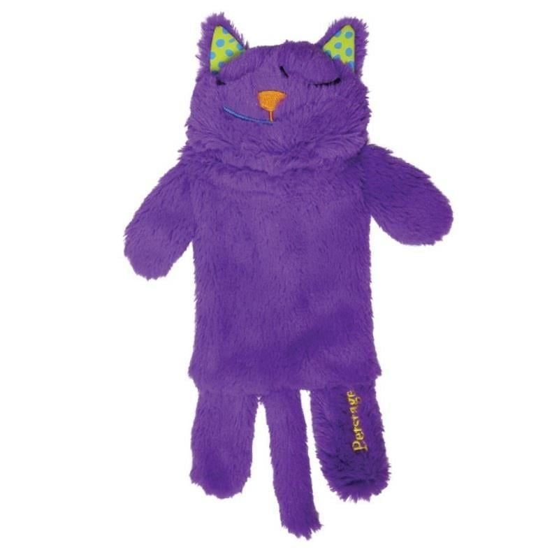 Purr Pillow Purple Peluş Kedi Oyuncağı