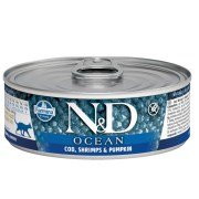 N&D Ocean Balkabaklı Balıklı Karidesli Yavru Kedi Konservesi 70 Gr