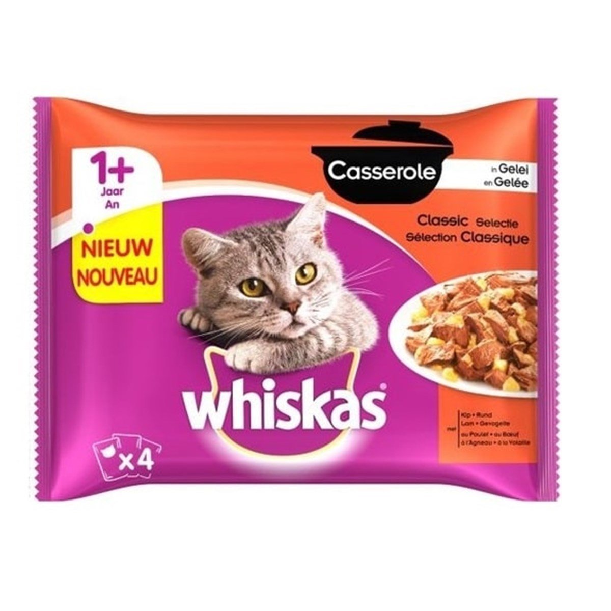 Whiskas Püre Delight Tavuk Somon 4'lü Paket