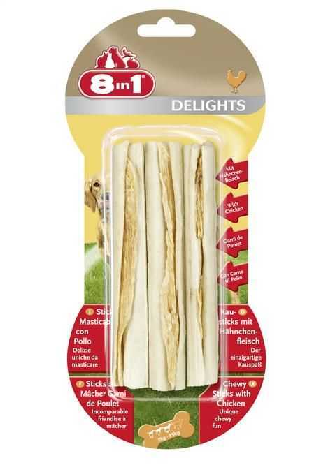 8in1 Delights Bones Köpekler İçin Ağız Bakım Kemiği 3 Lü Sticks