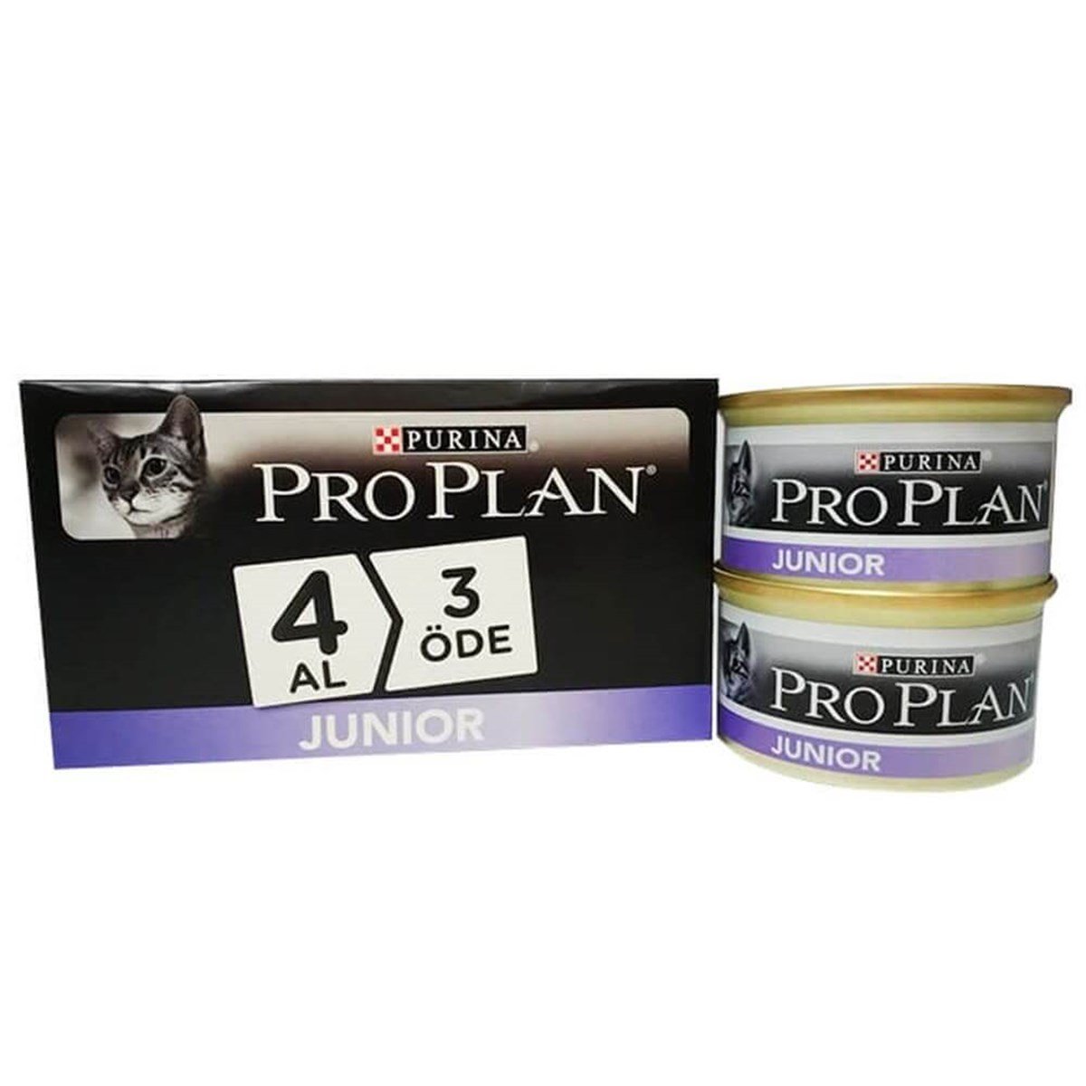 ProPlan Junior Tavuklu Yavru Kedi Konservesi 85gr 4AL3ÖDE