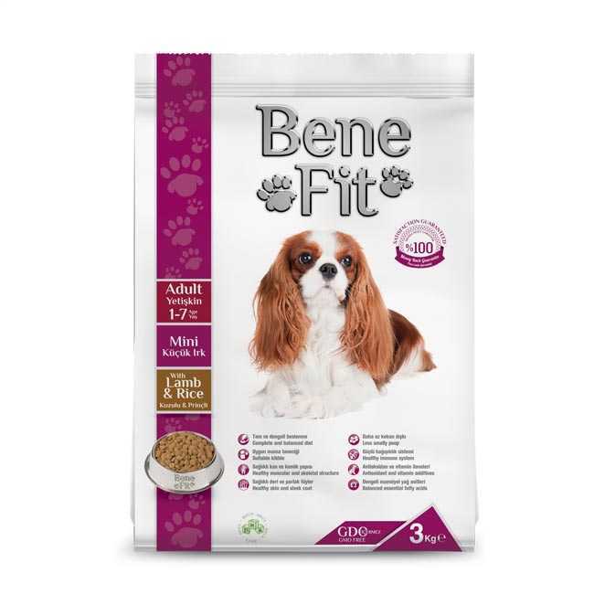 Benefit Kuzulu Pirinçli Mini Irk Yetişkin Köpek Maması 3 Kg