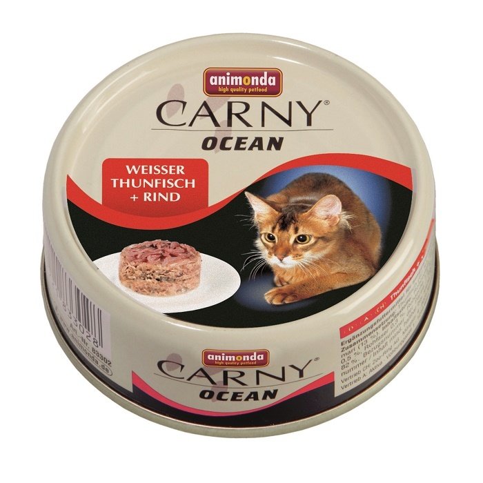 Animonda Carny Ocean Ton ve Sığır Etli Kedi Konservesi 80 Gr