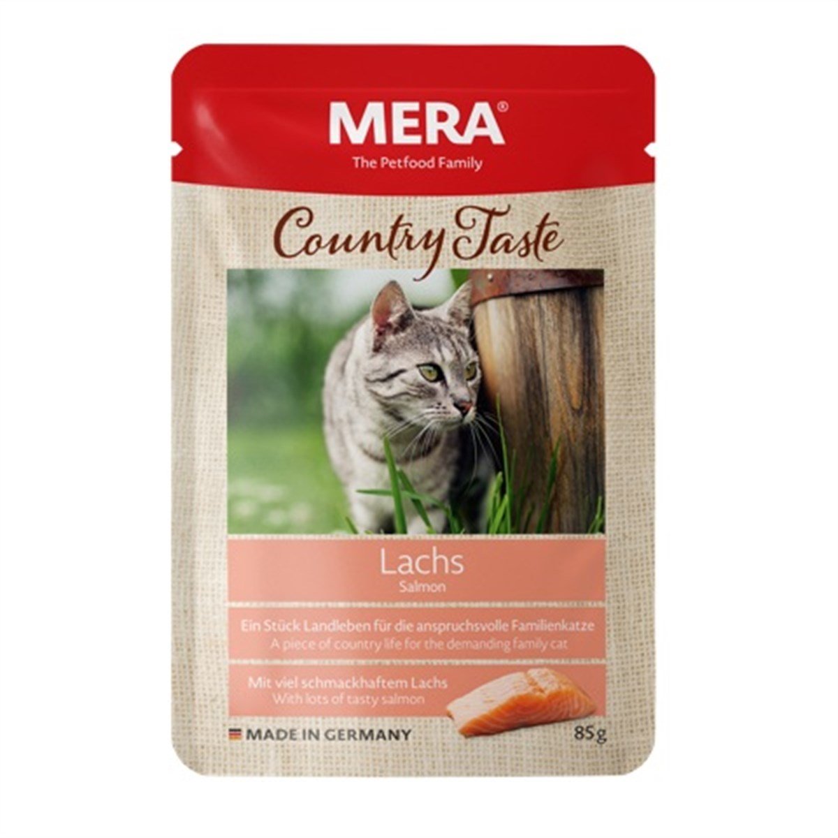 Mera Tahılsız Somonlu Pouch Kediler İçin Konservesi 85 Gr