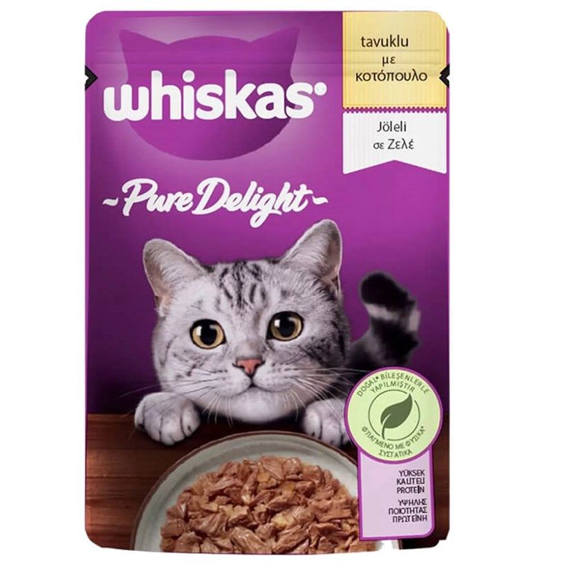 Whiskas Pure Delight Tavuklu Kedi Maması 85 gr