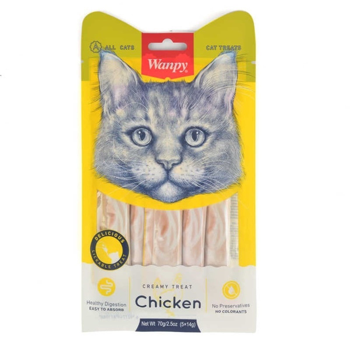 Wanpy Tavuklu Likit Kedi Ödülü 5x14gr