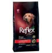 Reflex Plus Kuzulu Orta ve Büyük Irk Yaşlı Köpek Maması 15 Kg