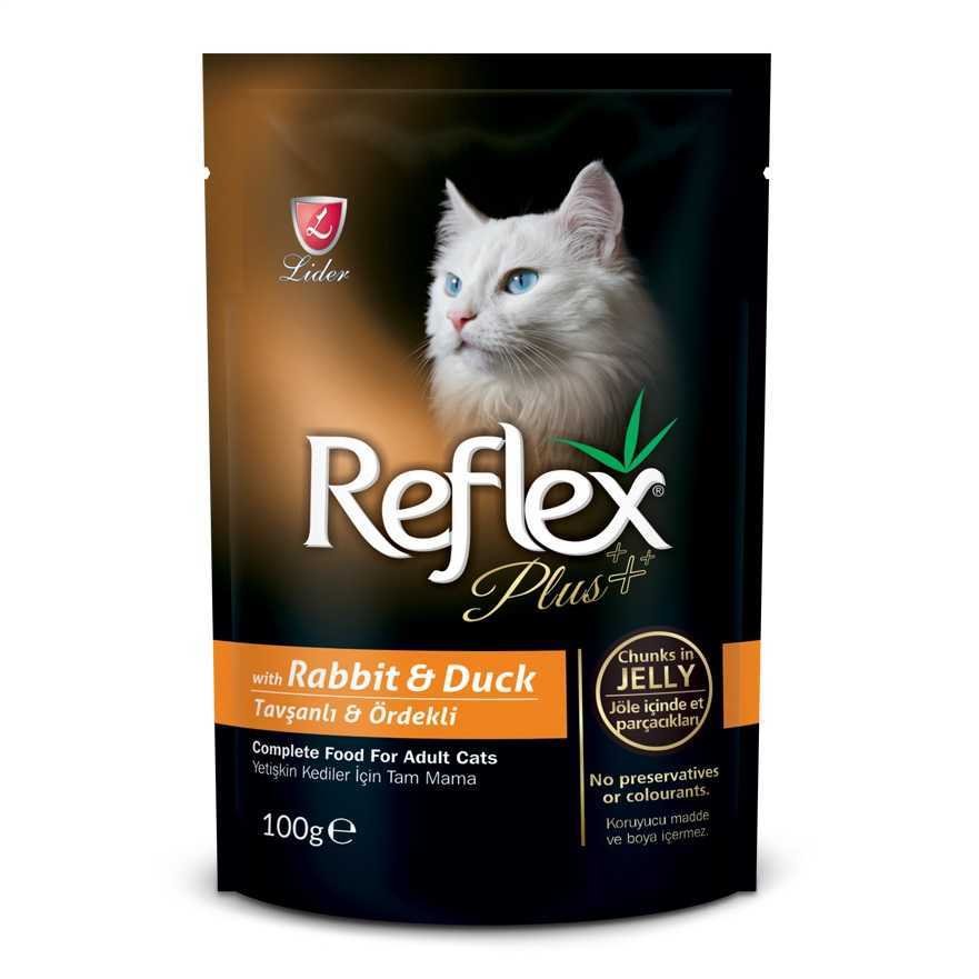 Reflex Plus Tavşan ve Ördekli Pouch Kedi Konservesi 100 Gr