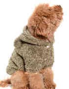 Küçük ve Orta Irk Köpek Polar Ceket - Kitsune Kahverengi - Köpek Kıyafeti