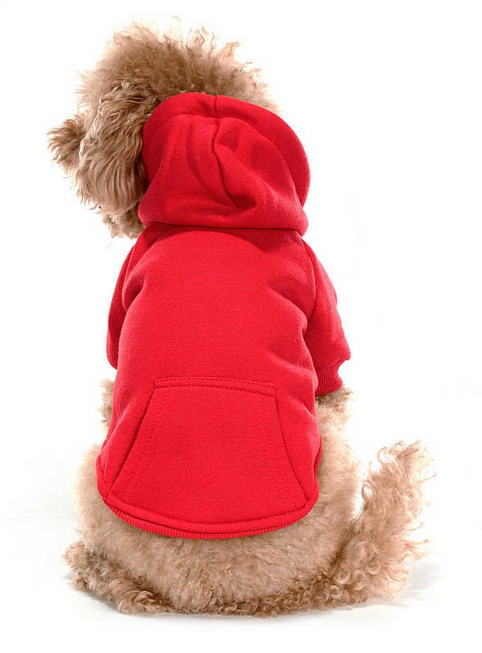 Küçük ve Orta Irk Köpek Sweatshirt - Marmit Kırmızı - Köpek Kıyafeti