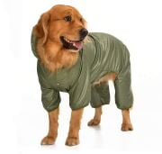 Büyük Irk Paçalı Köpek Yağmurluk - Hurit Yeşil