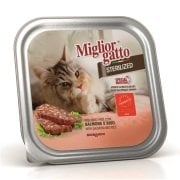 Miglior Gatto Sterilized Somon ve Pirinçli Kedi Konservesi 100 Gr