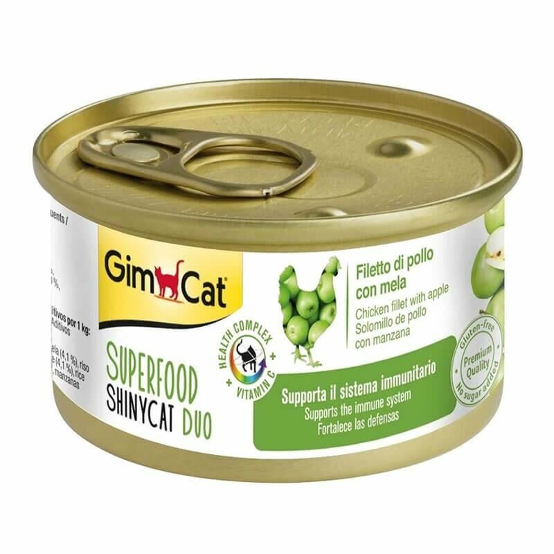 GimCat Shinycat Tavuklu Elmalı Fileto Kedi Maması 70gr