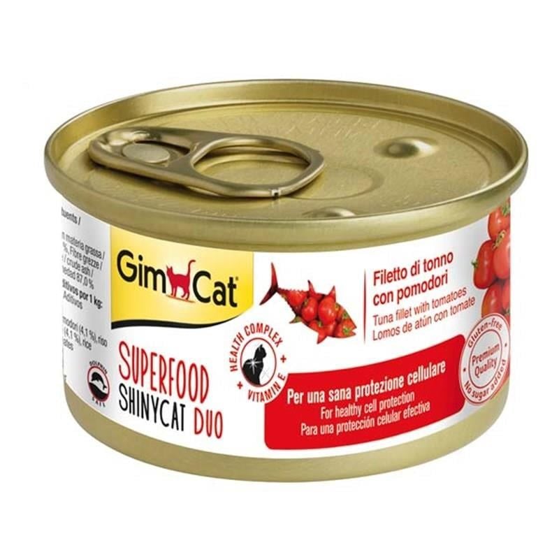 GimCat Shinycat Ton Balıklı ve Domatesli Fileto Kedi Maması 70gr
