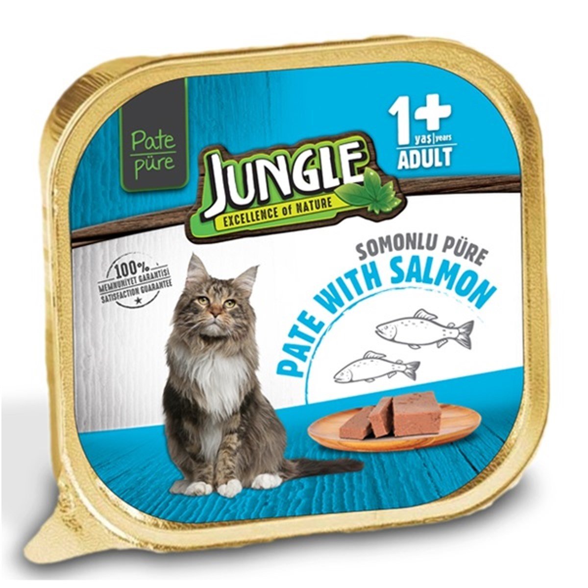 Jungle Somonlu Ezme Kedi Konserve Maması 100 gr