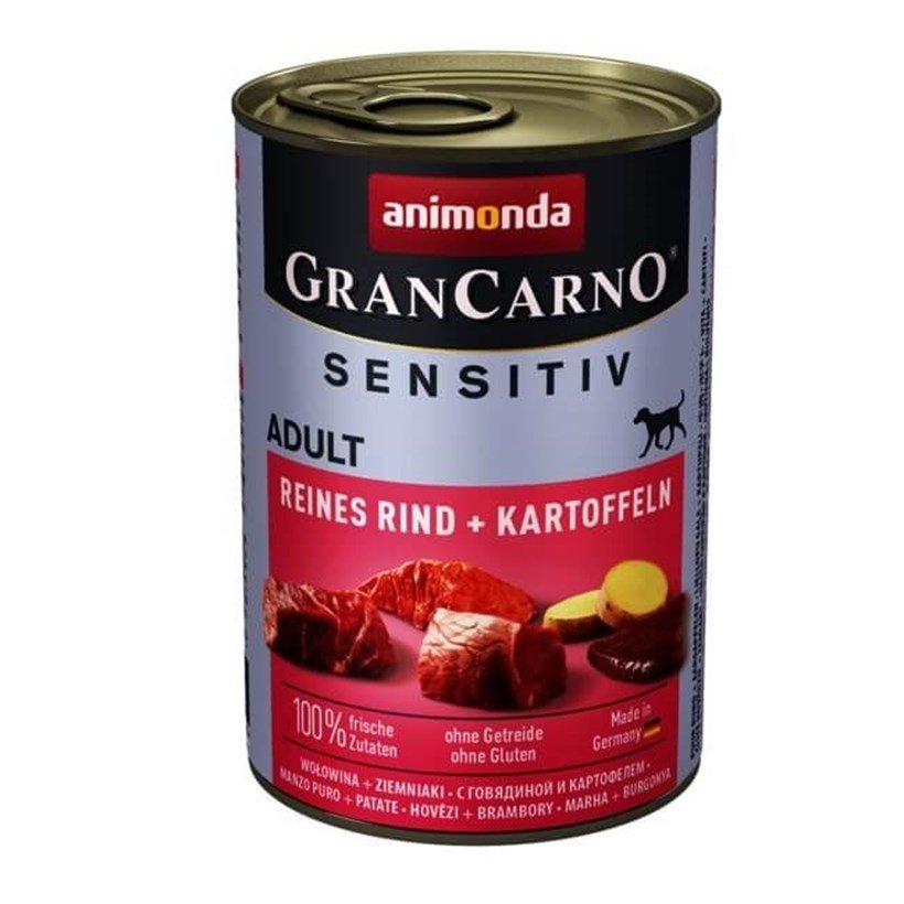 Animonda Gran Carno Sensitiv Sığırlı Patatesli Köpek Konservesi 400gr