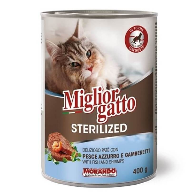 Miglior Gatto Balıklı Karidesli Kısırlaştırılmış Kedi Konservesi 400 Gr