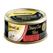 Shiny Cat Filet Ton Balıklı ve  Somonlu Konserve Mama 70 Gr