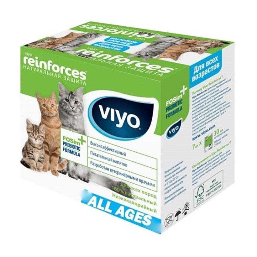 Viyo Reinforces Kediler İçin Ek Besin Takviyesi 7x30 ml