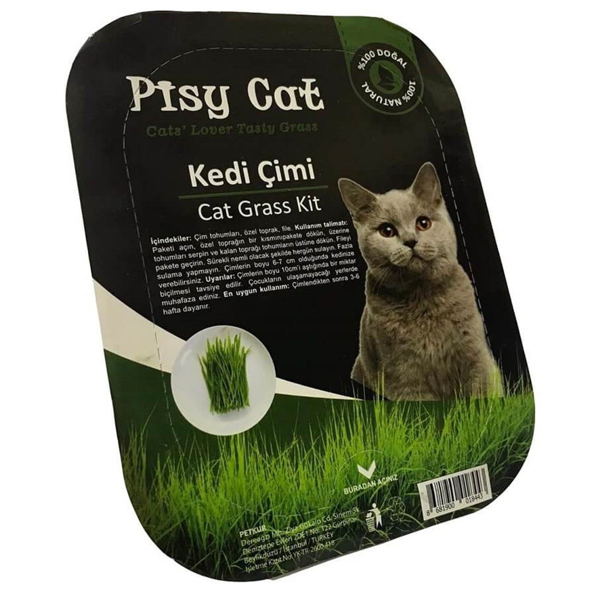 Pisy Cat Doğal Kedi Çimi