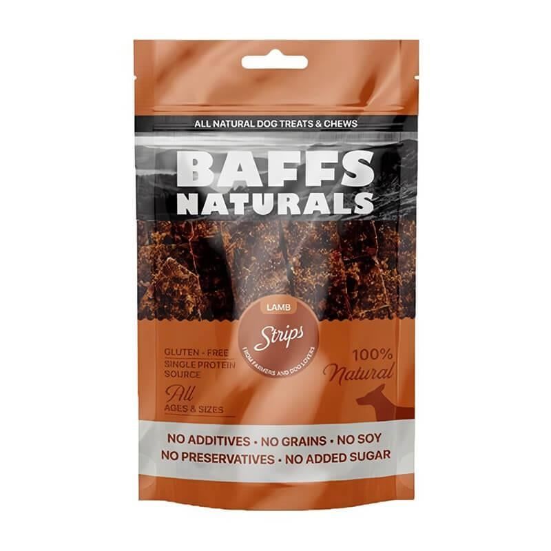 Baffs Natural Strips Kuzu Çubukları Köpek Ödülü 100 Gr