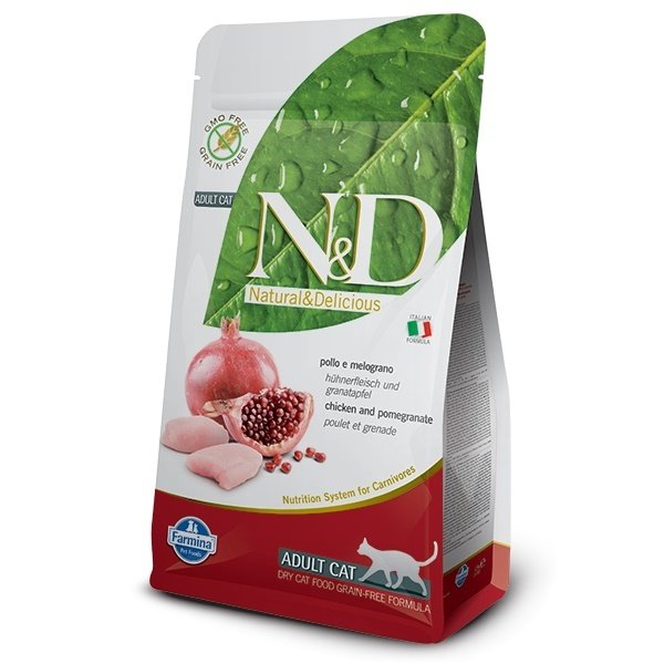 N&D Tavuklu Narlı Tahılsız Kedi Maması 1.5 Kg