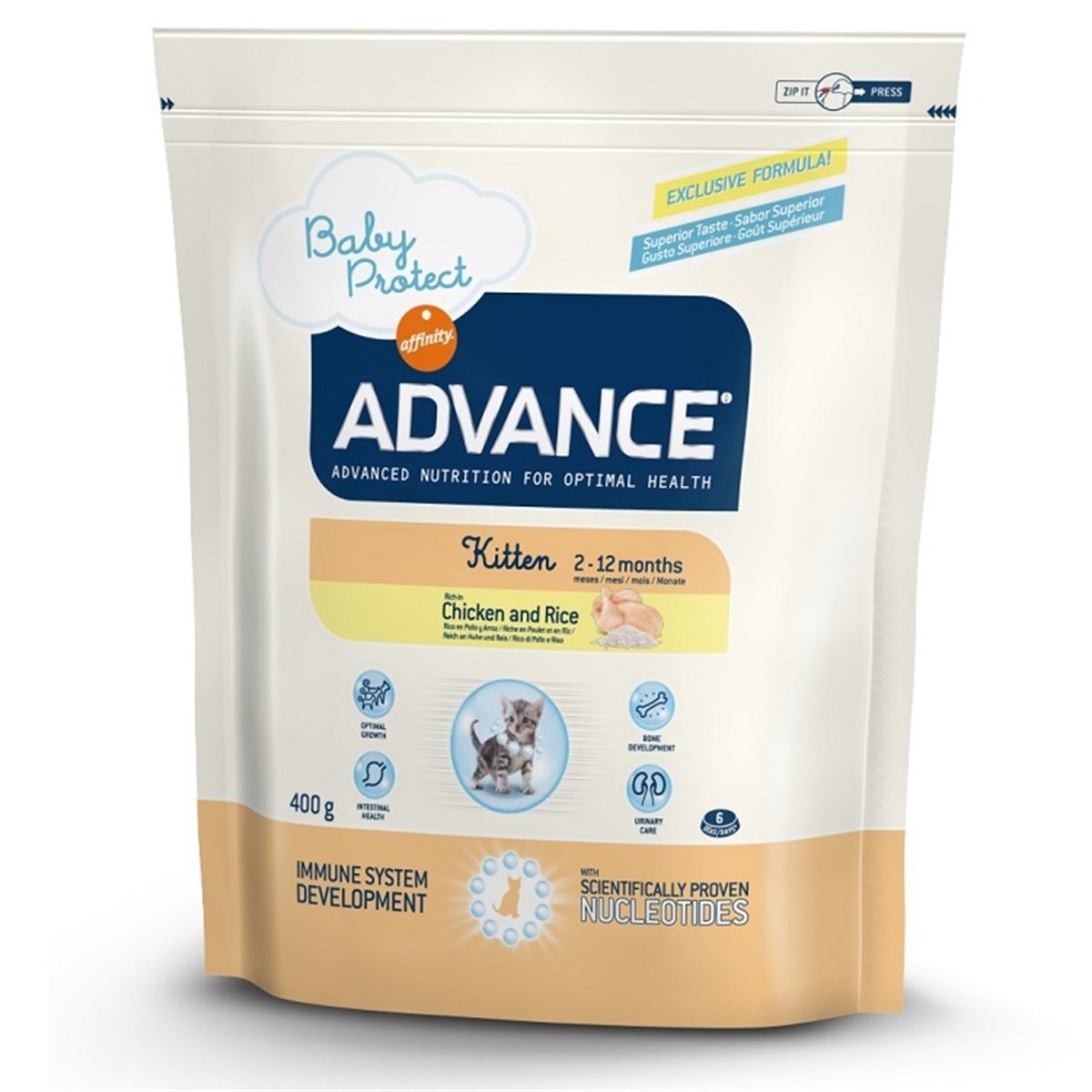 Advance Cat Kitten Tavuklu Pirinçli Yavru Kedi Maması 400 Gr