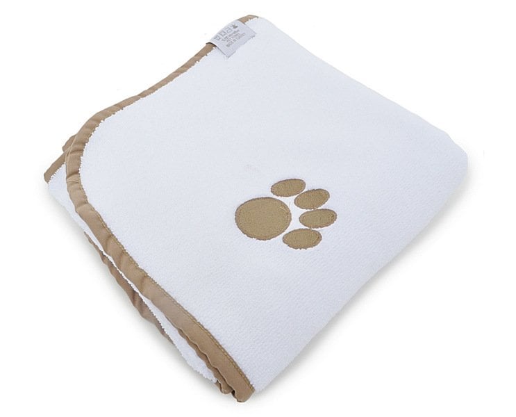 Köpek Havlusu - Milo - Beyaz %100 Microfiber