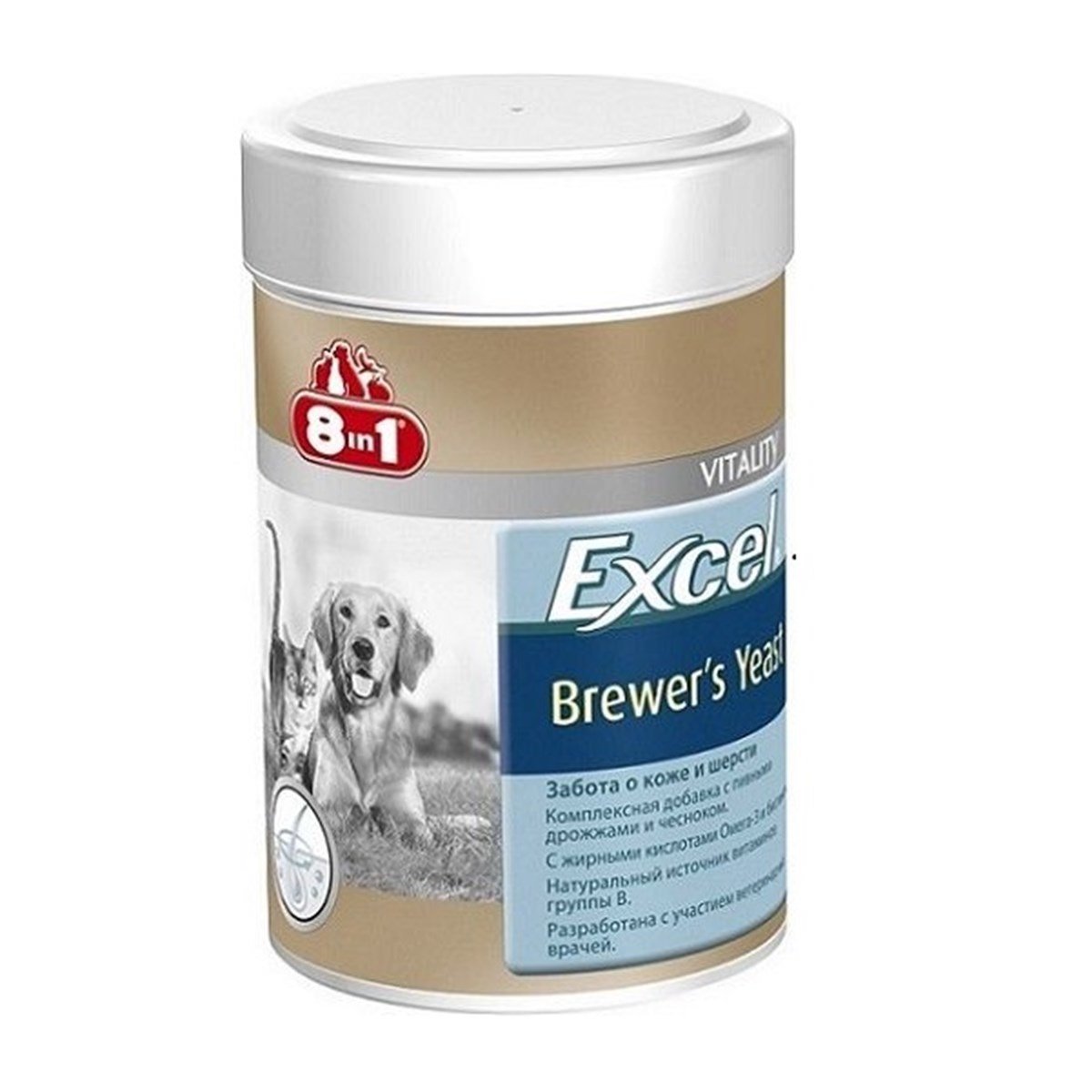 8in1 Excel Brewers Yeast Büyük Irk Köpek Vitamini 80 Tb
