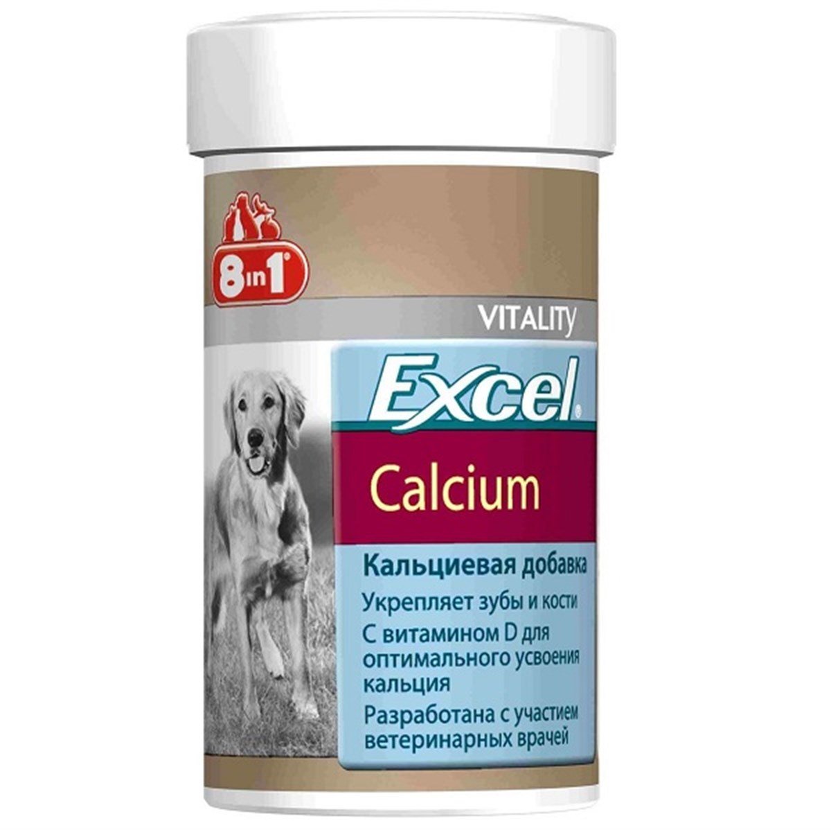 8in1 Excel Calcium Köpek Kalsiyum Tableti 70 Tb