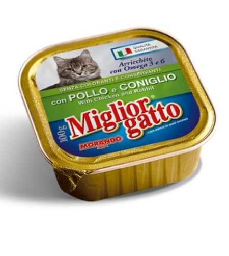 Miglior Gatto Tavuklu ve Tavşanlı Yetişkin Konserve Kedi Mamasi 100 Gr