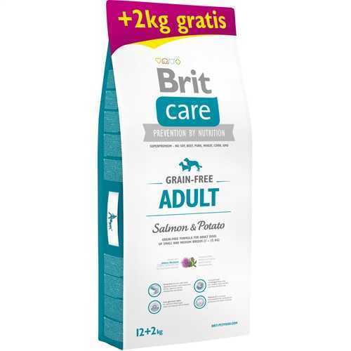 Brit Care Yetişkin Tahılsız Somonlu Patatesli Köpek Maması 12+2Kg