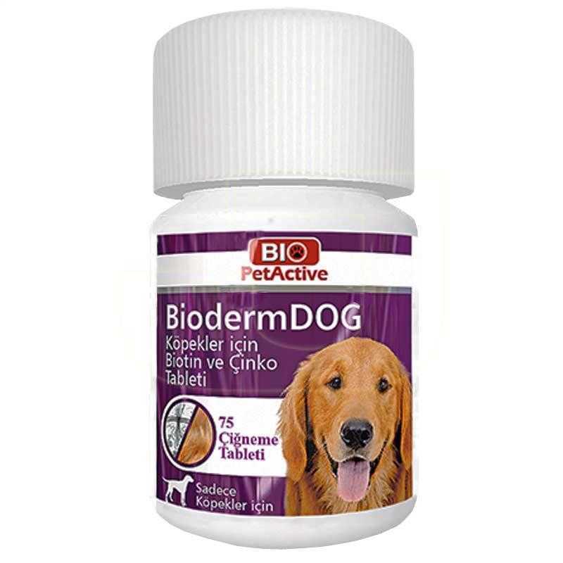 Pet Active Bioderm Köpekler İçin Biotin Çinko  75 Tablet