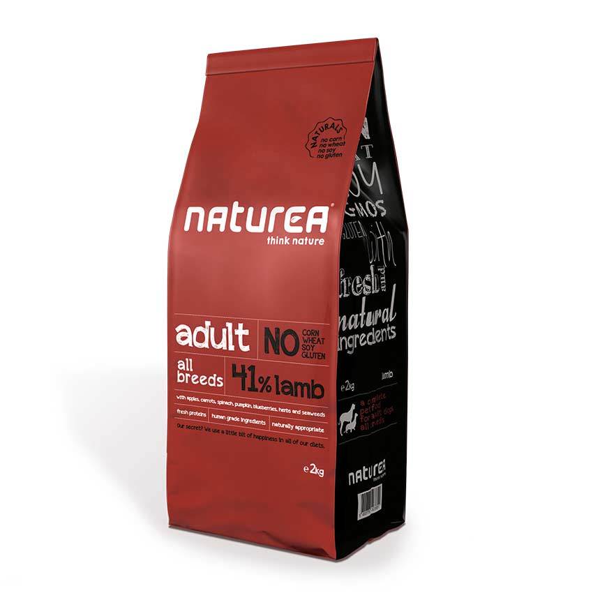 Naturea Kuzulu Tüm Irklar için Yetişkin Köpek Maması 2 Kg