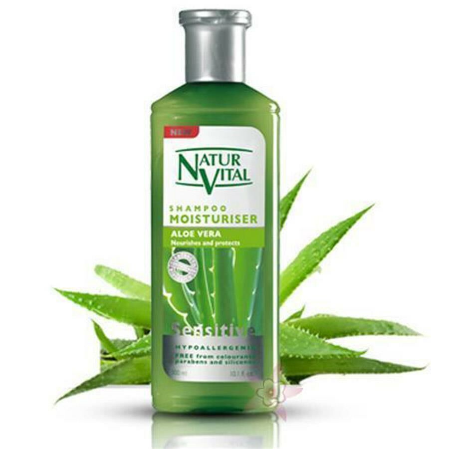 Natur Vital Sensetive Moisturising Şampuan 400 ml Aloe Vera Nemlendirici