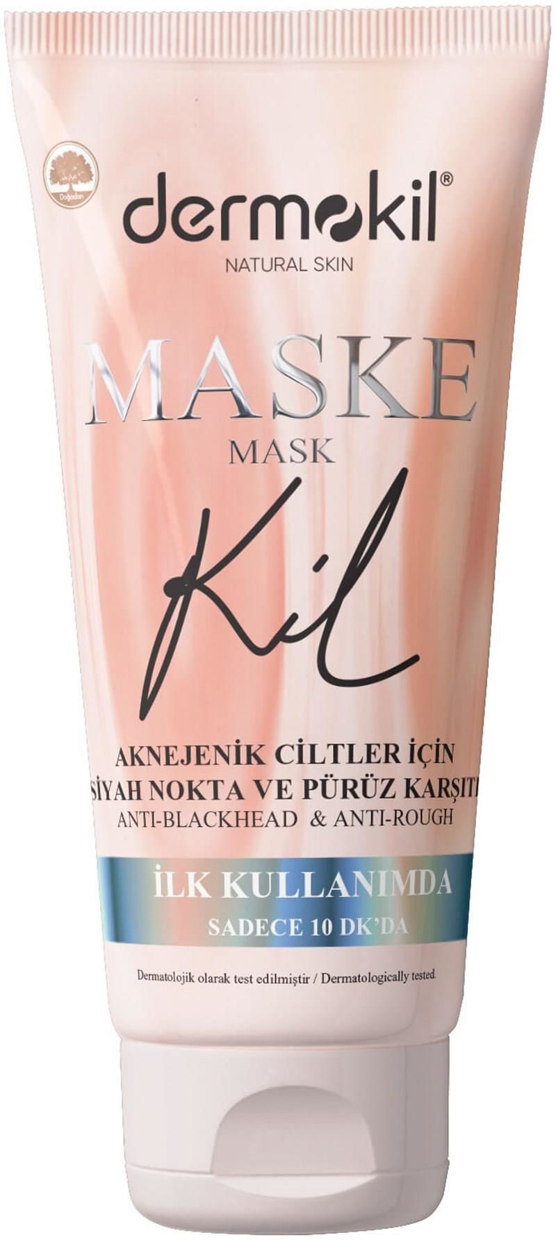 Dermokil Natural Skin Kil Içerikli Aknejenik ve Siyah Nokta Maskesi 75 Ml
