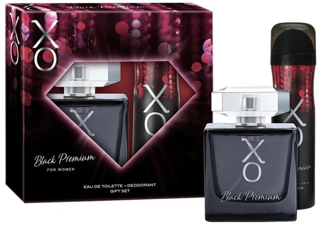 Xo Women Black Premium Kadın Parfüm Edt 100 Ml + Deodorant 125 Ml Set