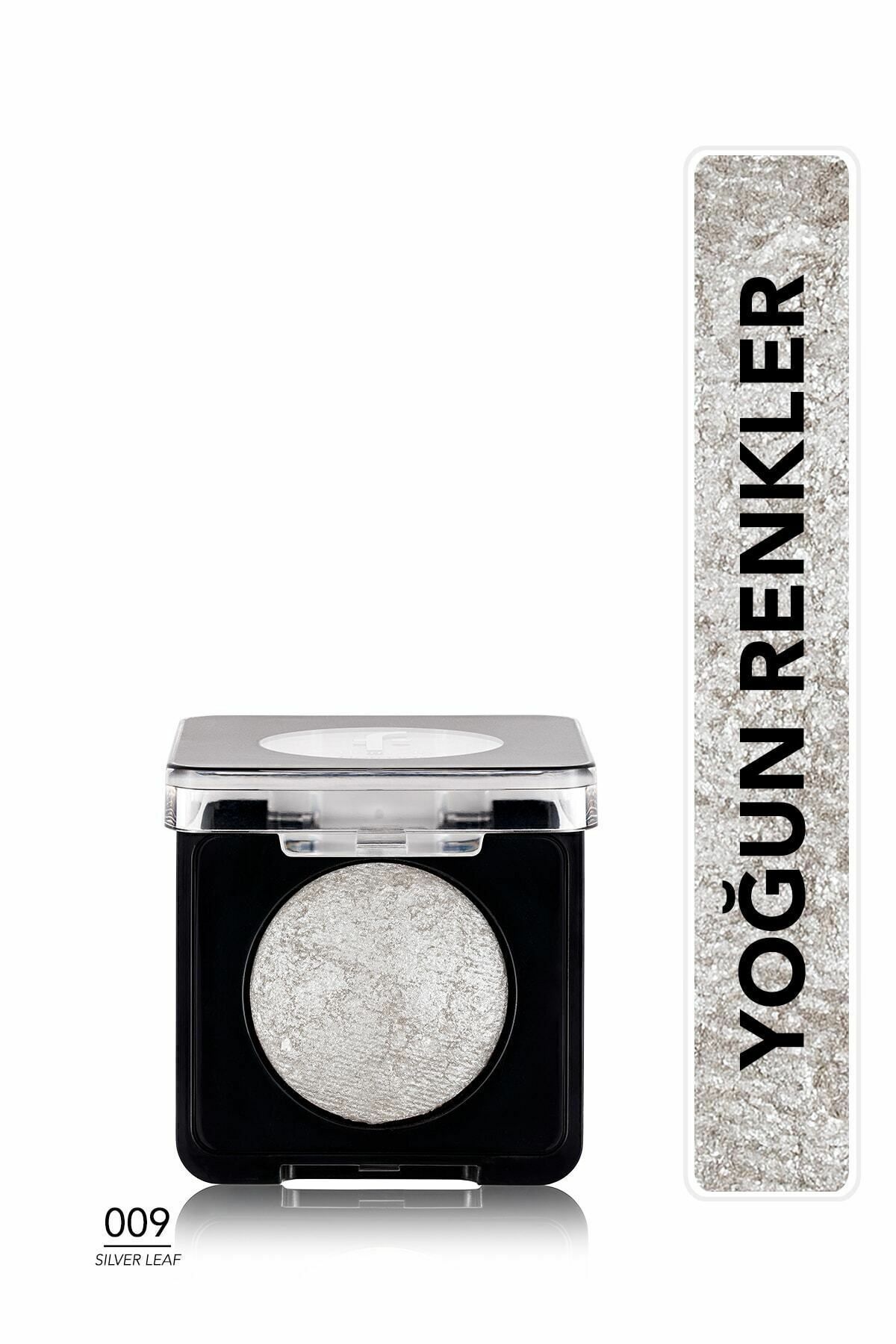 Flormar Yoğun Işıltılı Göz Farı - 009 Silver Leaf- Baked Eyeshadow - 8682536052504