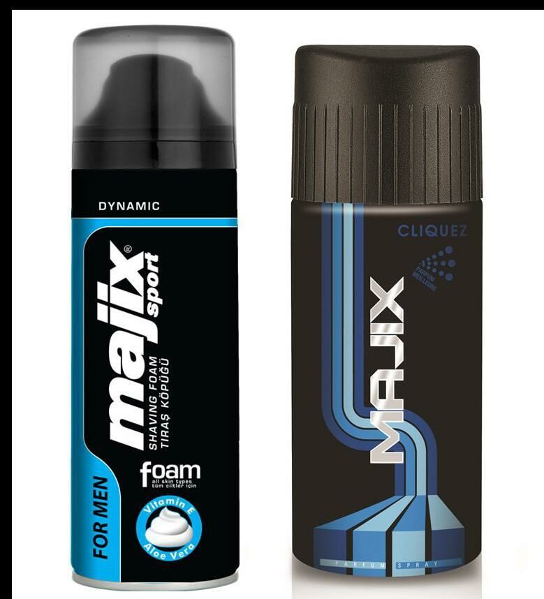 Majix Dynamic Tıraş Köpüğü + Deodorant Set