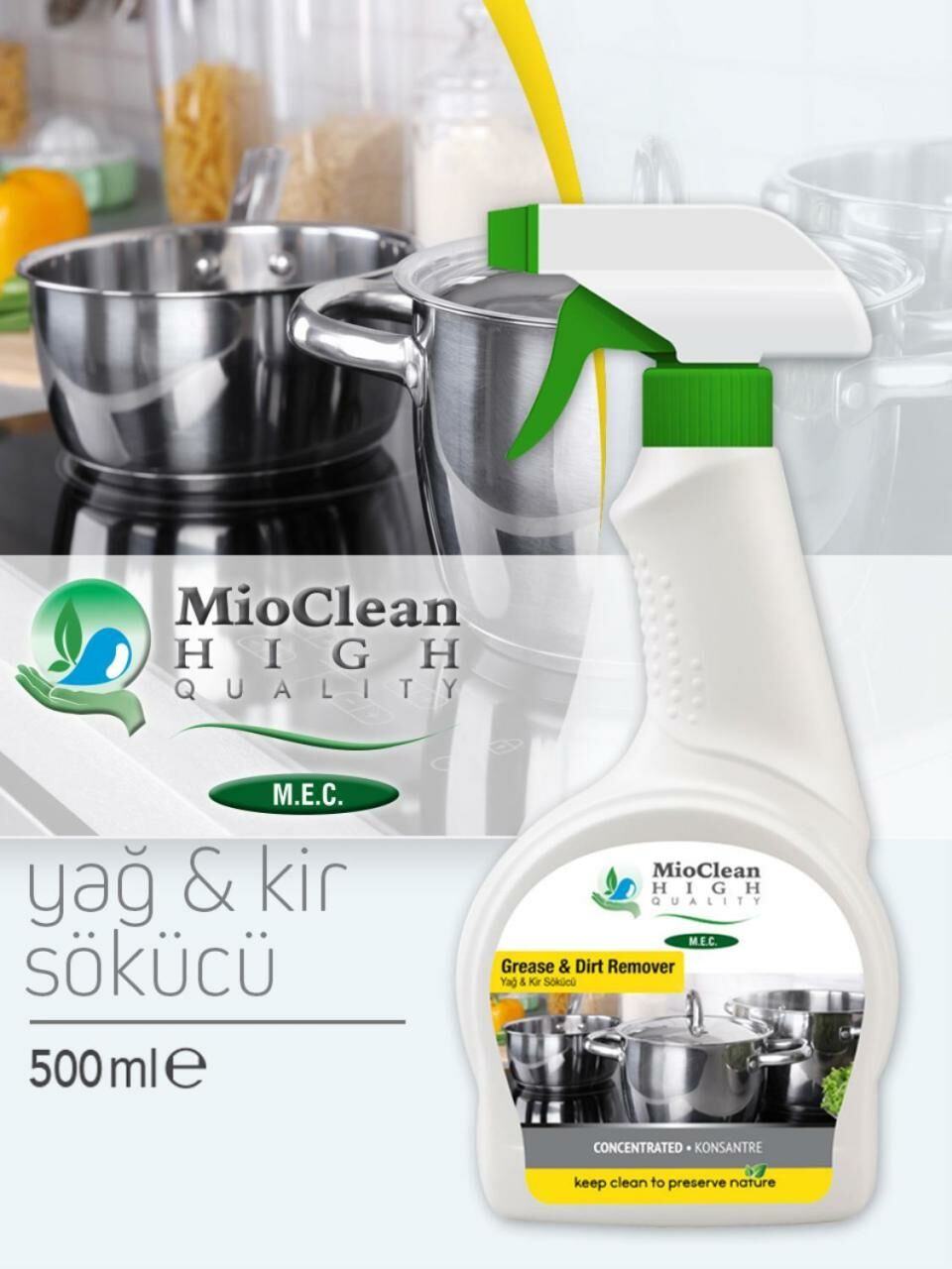 MioClean Yağ ve Kir Sökücü 500 ml 45901