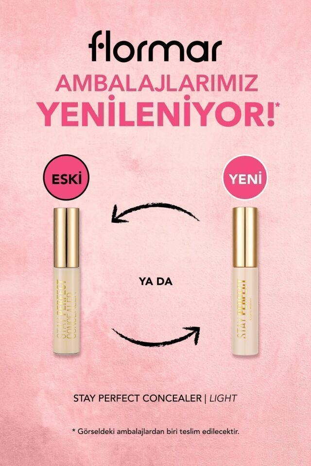 Flormar Likit Kapatıcı 002 Light Stay Perfect Yüksek Pigmentli & Yarı Mat Bitişli Concealer