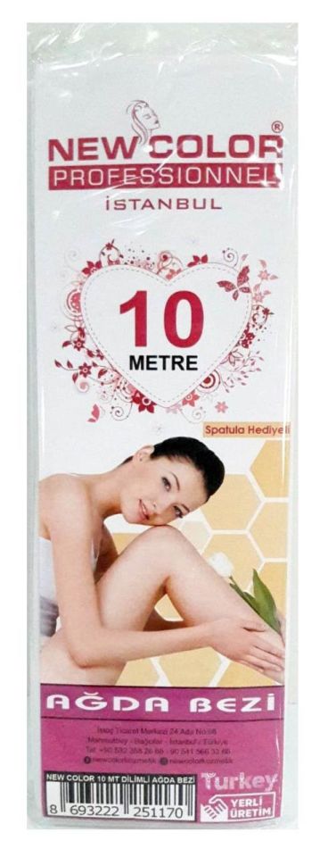 NEW COLOR 10 mt Ağda Bezi Dilimli + Spatula Hediyeli