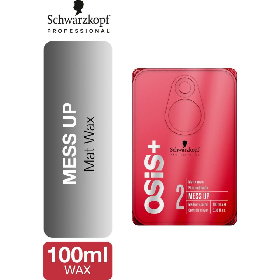 Schwarzkopf Osis+ Mess Up Mat Gum 100 Ml Saç Şekillendirici Hamur - Paste