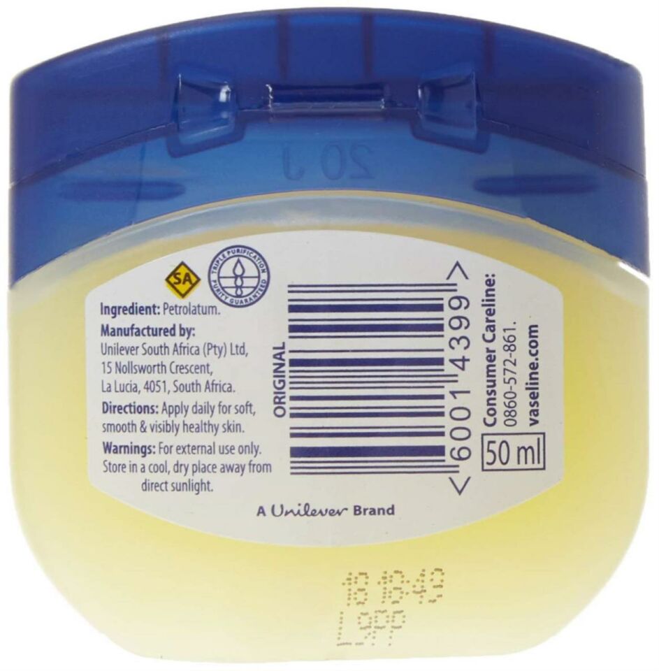 Vaseline Jel Vaselin Orginal 50 Ml