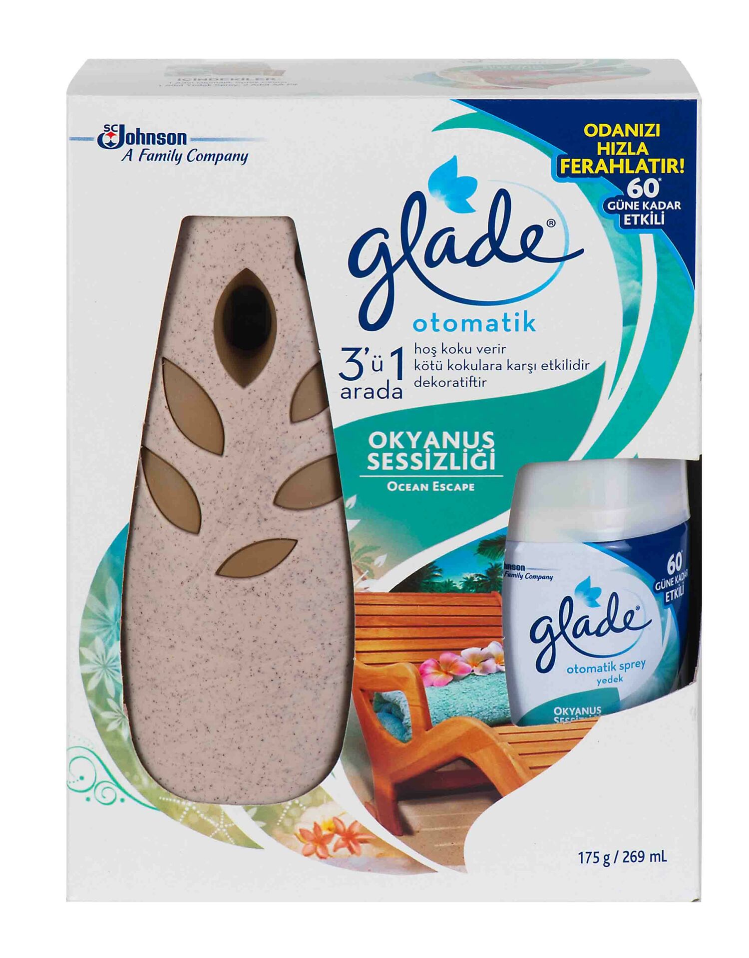 Glade Okyanus Sessizliği Otomatik Sprey Sistem Makine + Yedek 269 Ml