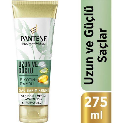 Pantene Uzun ve Güçlü Yeniden Yapılandırıcı Saç Bakım Kremi 275 Ml Bambu ve Proteinli
