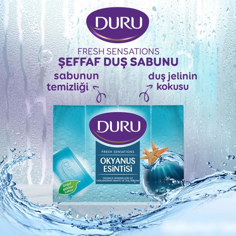 Duru Duş Sabunu 4 X 150 Gr Okyanus Tazeliği 600 Gr