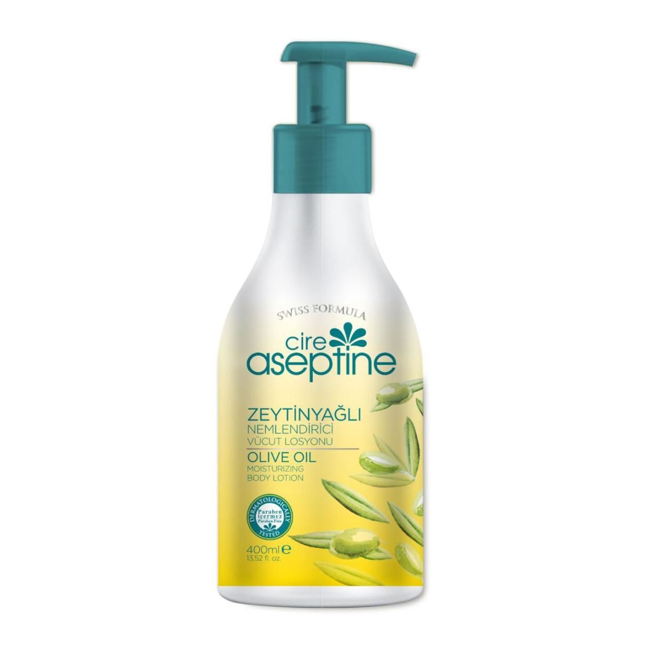 Cire Aseptine Doğal Zeytinyağlı Nemlendiricili Vücut Losyonu 400 Ml