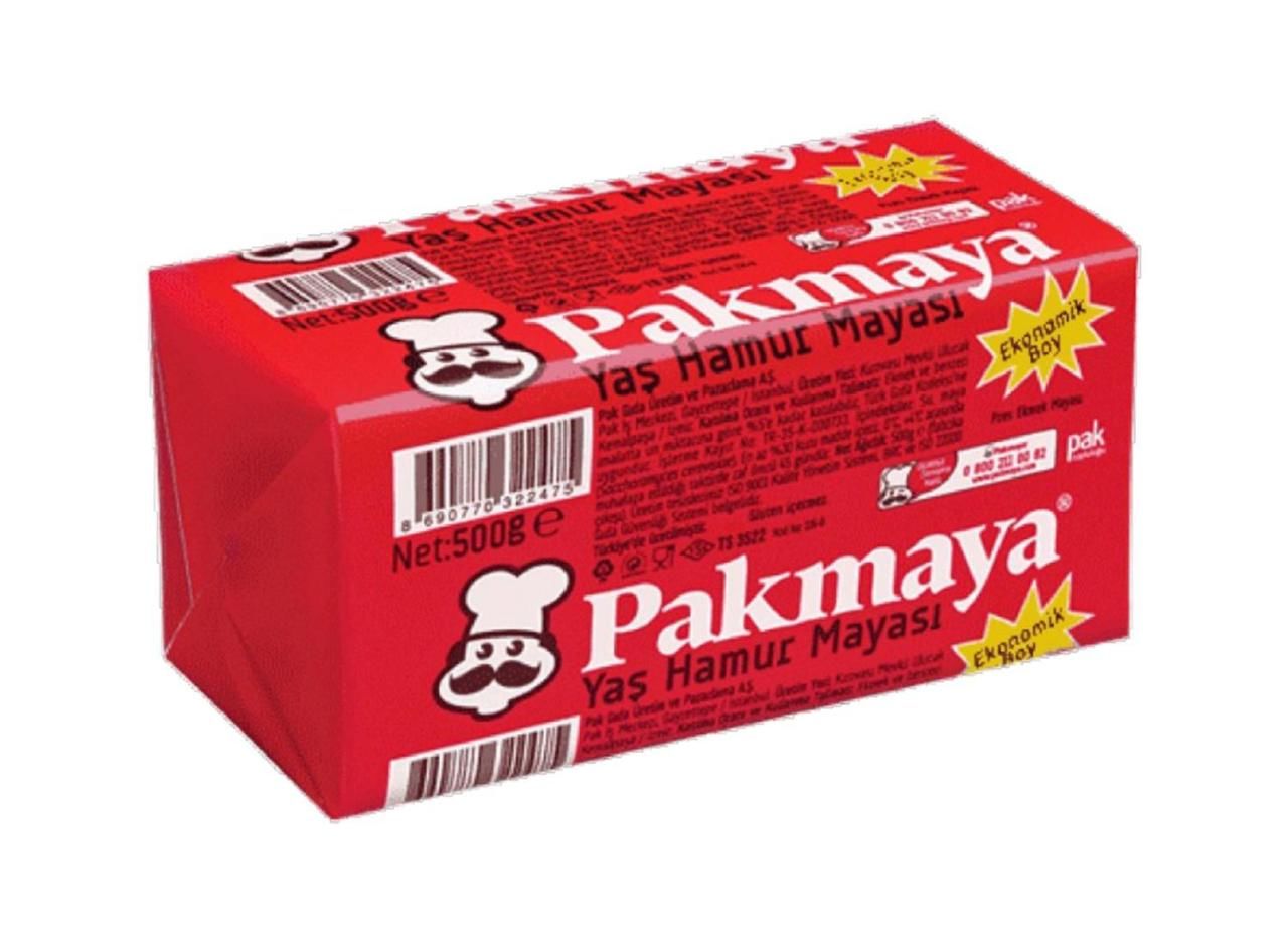 Pakmaya Yaş Hamur Mayası 500 Gr